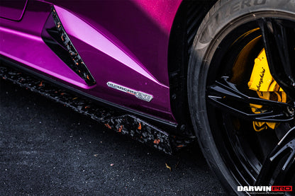 DarwinPRO 2019-2023 Lamborghini Huracan EVO OD Style Dry Carbon Side Skirts Under Board