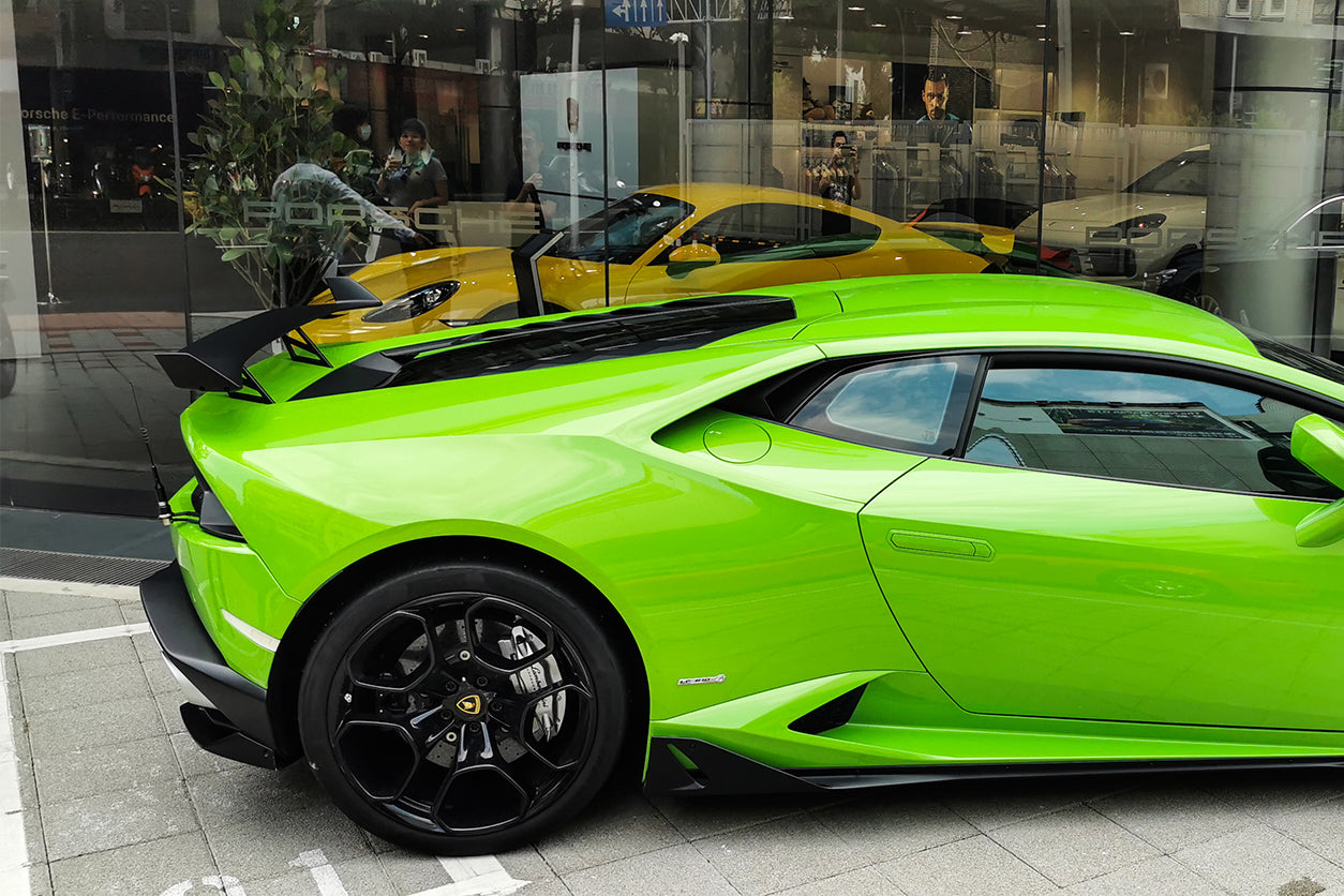 DarwinPRO 2015-2019 Lamborghini Huracan LP610&LP580 AO Style Carbon Fiber Side Skirts Under Board