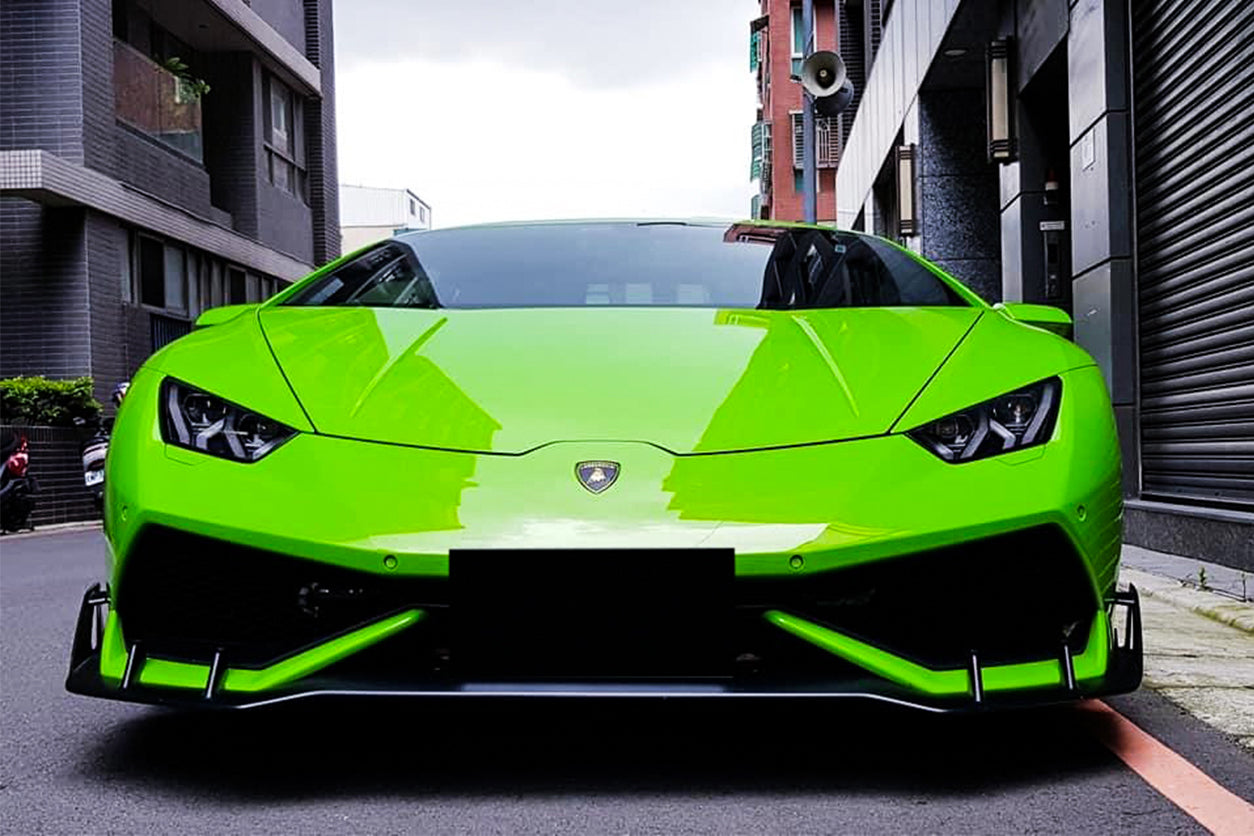 DarwinPRO AO Style Carbon Fiber Front Lip | 2015-2020 Lamborghini Huracan LP610
