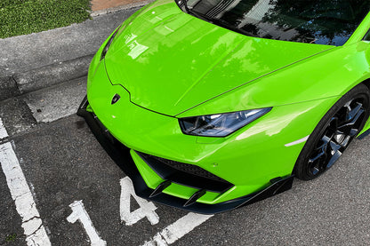 DarwinPRO AO Style Carbon Fiber Front Lip | 2015-2020 Lamborghini Huracan LP610
