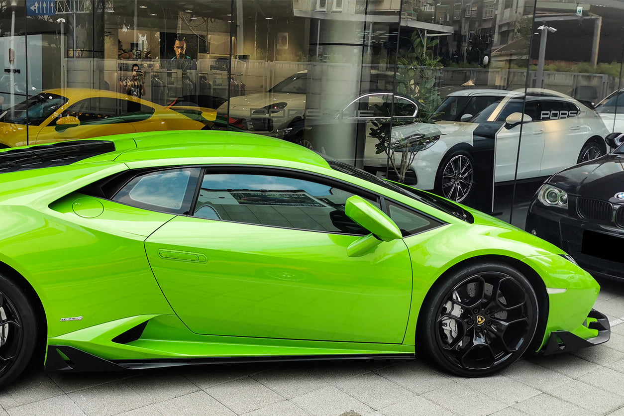 DarwinPRO 2015-2019 Lamborghini Huracan LP610&LP580 AO Style Carbon Fiber Side Skirts Under Board