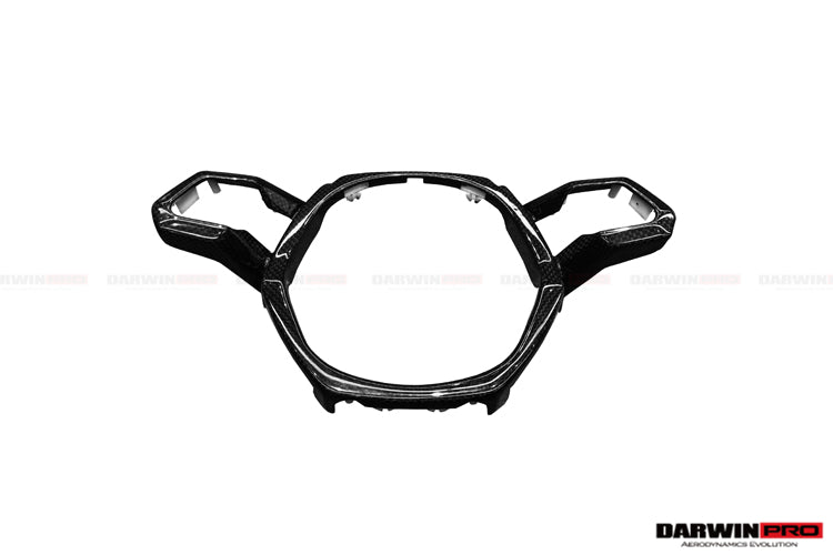 Embellecedor central de fibra de carbono autoclave para volante de Lamborghini Huracan LP610, LP580 y EVO (2015-2023) de DarwinPRO
