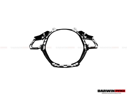 Embellecedor central de fibra de carbono autoclave para volante de Lamborghini Huracan LP610, LP580 y EVO (2015-2023) de DarwinPRO
