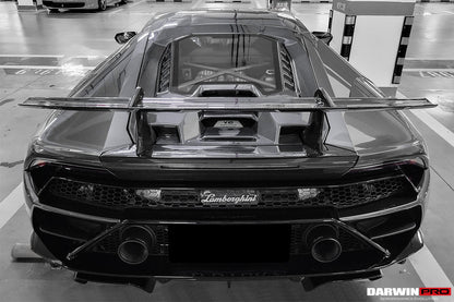 DarwinPRO 2015-2023 Lamborghini Huracan LP610 & LP580 & EVO Coupe Performante Style Carbon Fiber Spoiler Wing and Engine Hood