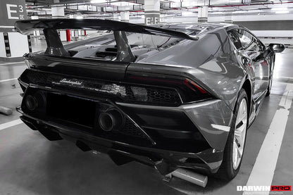 DarwinPRO 2015-2023 Lamborghini Huracan LP610 & LP580 & EVO Coupe Performante Style Carbon Fiber Spoiler Wing and Engine Hood