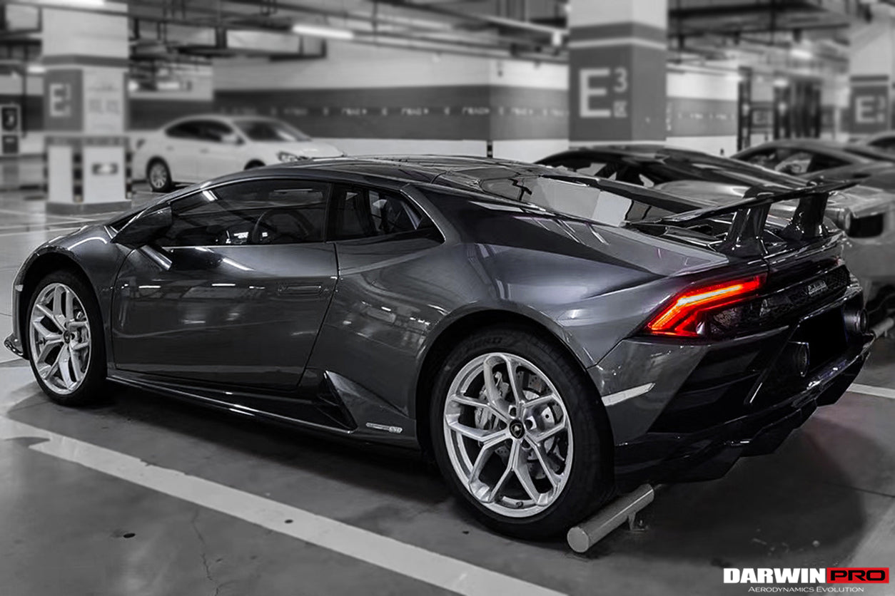 DarwinPRO 2015-2023 Lamborghini Huracan LP610 & LP580 & EVO Coupe Performante Style Carbon Fiber Spoiler Wing and Engine Hood