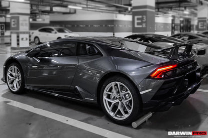 DarwinPRO 2015-2023 Lamborghini Huracan LP610 & LP580 & EVO Coupe Performante Style Carbon Fiber Spoiler Wing and Engine Hood