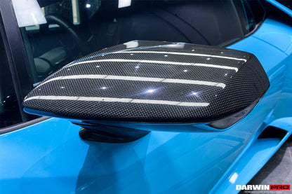 DarwinPRO 2015-2023 Lamborghini Huracan LP610 & LP580 & EVO & STO & PERFORMANTE Autoclave Carbon Fiber Mirror Housing Replacement
