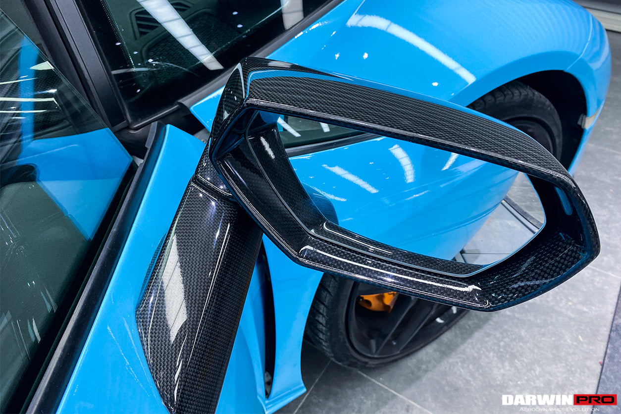 DarwinPRO 2015-2023 Lamborghini Huracan LP610 & LP580 & EVO & STO & PERFORMANTE Autoclave Carbon Fiber Mirror Housing Replacement