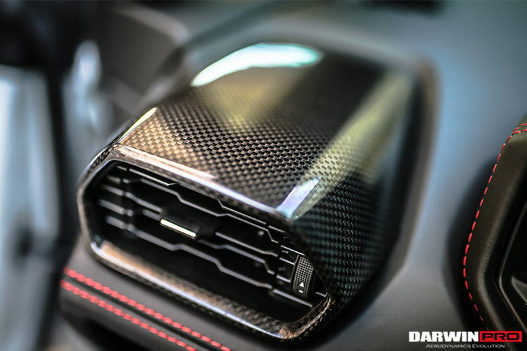 DarwinPRO 2015-2023 Lamborghini Huracan LP610 & LP580 & EVO Autoclave Carbon Fiber AC Panel Trim Replacement