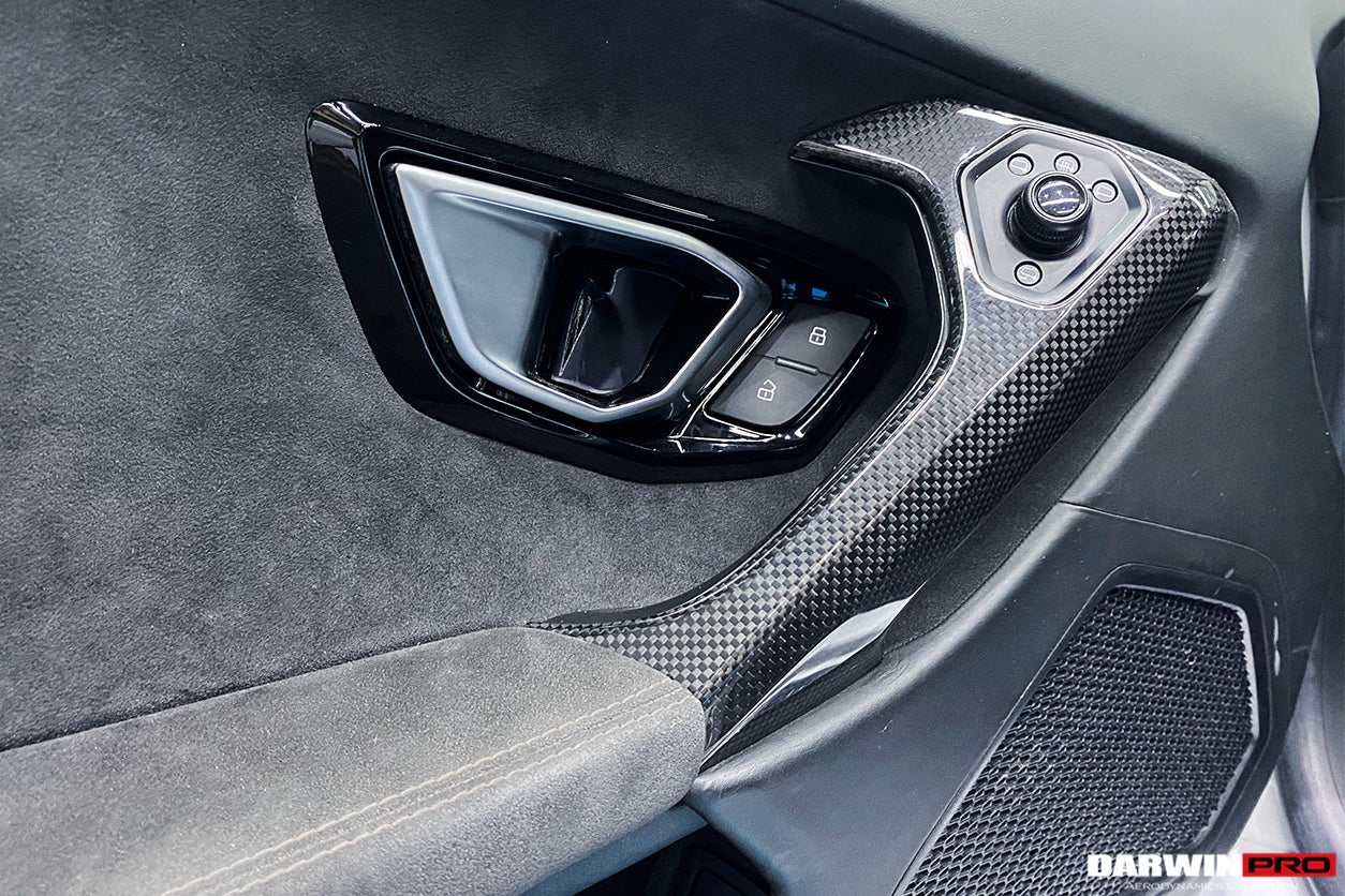 Manija de puerta de fibra de carbono autoclave DarwinPRO para Lamborghini Huracan LP610, LP580 y EVO (2015-2023)