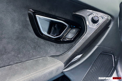Manija de puerta de fibra de carbono autoclave DarwinPRO para Lamborghini Huracan LP610, LP580 y EVO (2015-2023)