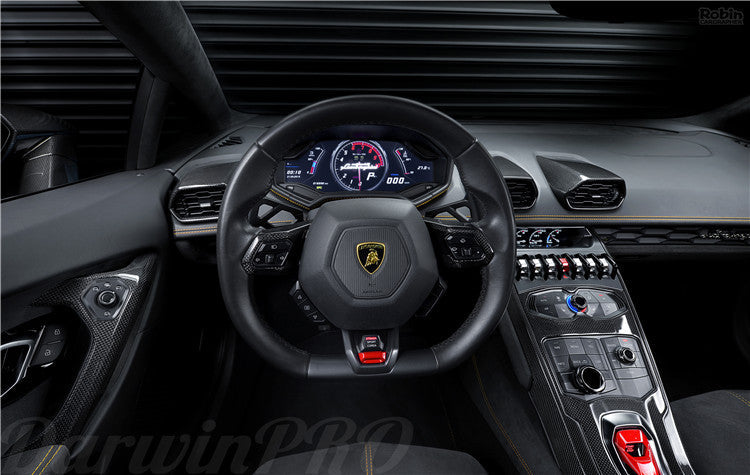 DarwinPRO 2015-2019 Lamborghini Huracan LP610 & LP580 & EVO Autoclave Carbon Fiber Center Console Tunnel