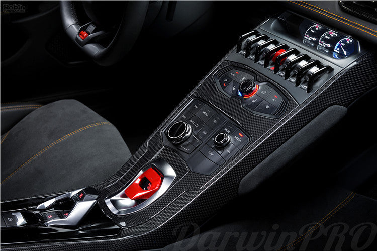 Moldura de fibra de carbono para consola central DarwinPRO 2015-2023 Lamborghini Huracan LP610, LP580 y EVO Autoclave