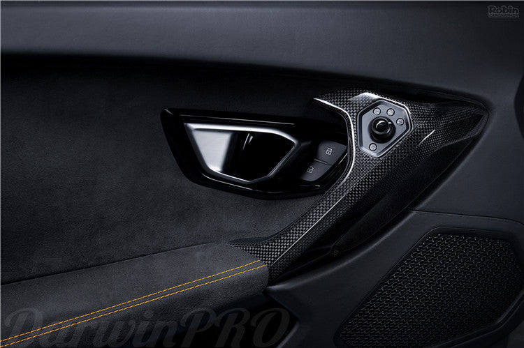 Manija de puerta de fibra de carbono autoclave DarwinPRO para Lamborghini Huracan LP610, LP580 y EVO (2015-2023)