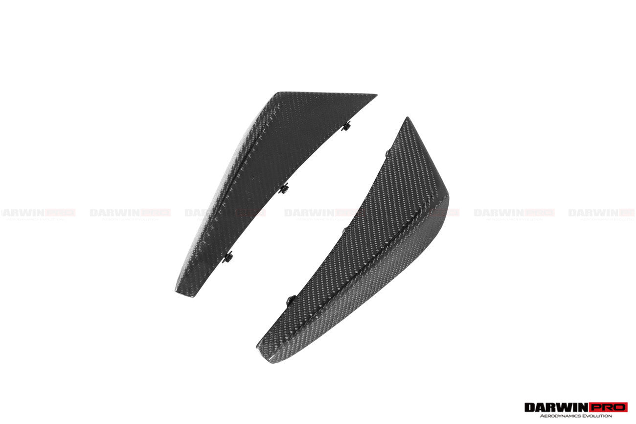 DarwinPRO 2019-2023 Lamborghini Huracan EVO 4WD ONLY BKSS Style Carbon Front Bumper Canards