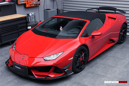 DarwinPRO 2019-2023 Lamborghini Huracan EVO 4WD ONLY BKSS Style Carbon Front Bumper Canards
