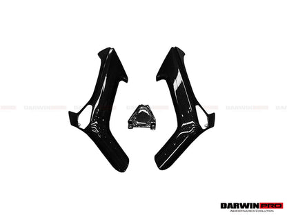 Manija de puerta de fibra de carbono autoclave DarwinPRO para Lamborghini Huracan LP610, LP580 y EVO (2015-2023)