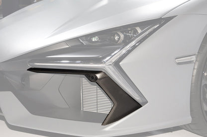 Molduras de ventilación para parachoques delantero de fibra de carbono estilo autoclave DarwinPRO Lamborghini Revuelto OE 2023-UP