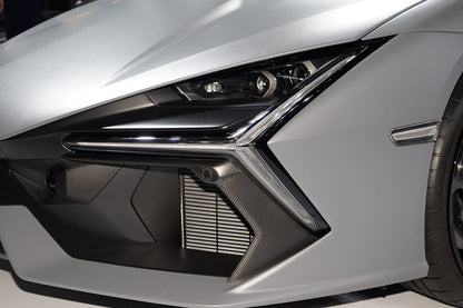 Molduras de ventilación para parachoques delantero de fibra de carbono estilo autoclave DarwinPRO Lamborghini Revuelto OE 2023-UP