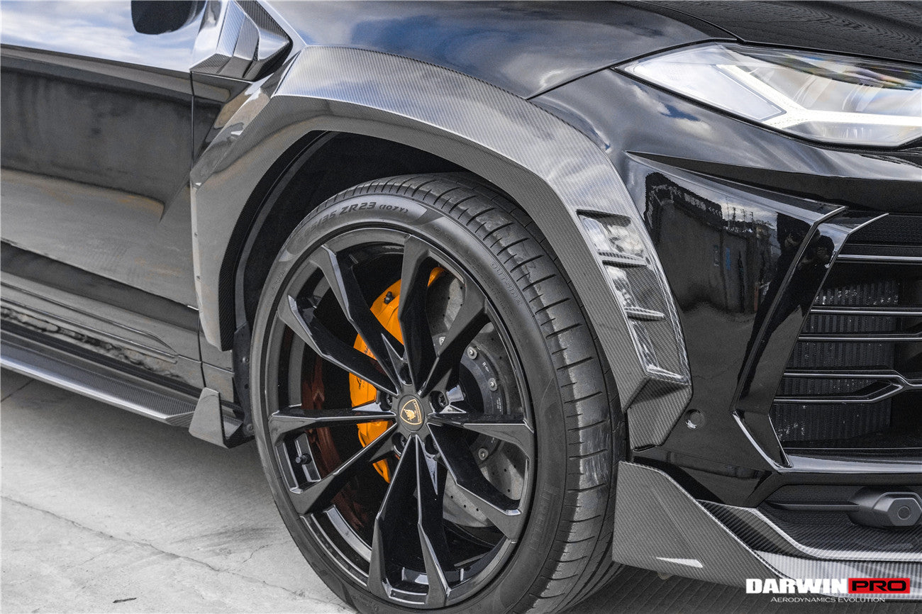 Guardabarros delanteros anchos de fibra de carbono DarwinPRO 2018-2022 Lamborghini URUS iMP-Performance