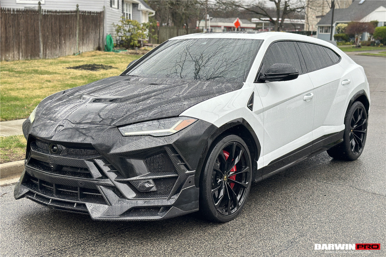DarwinPRO 2018-2025 Lamborghini URUS BKSS Part Carbon Fiber Hood And Front Bumper | Fits URUS, S, Performante