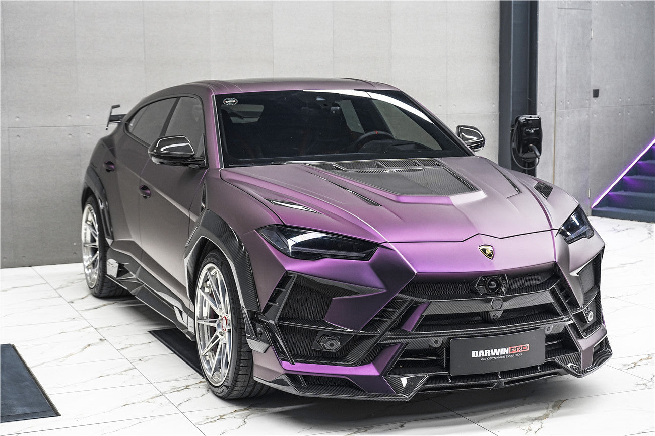 DarwinPRO 2018-2025 Lamborghini URUS BKSS Part Carbon Fiber Hood And Front Bumper | Fits URUS, S, Performante