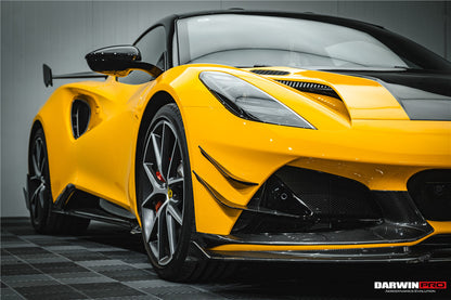 2022-UP Lotus Emira NYO Autoclave Carbon Fiber Front Bumper Side Splitter DarwinPRO (MNK) (DRYCFEmira-MIW-MNK-FBVT1)