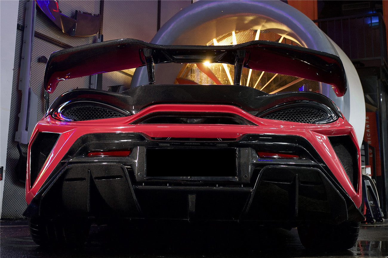 DarwinPRO Darwinpro 2015-2021 McLaren 540c & 570s BKSS Style Rear Bumper and Wing and Engine Trunk and Exhaust