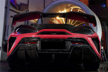 DarwinPRO Darwinpro 2015-2021 McLaren 540c & 570s BKSS Style Rear Bumper and Wing and Engine Trunk and Exhaust