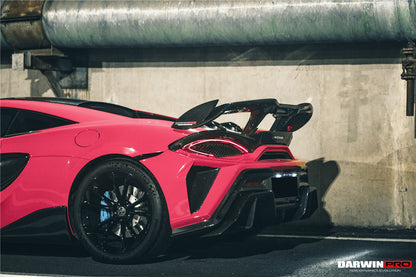 DarwinPRO Darwinpro 2015-2021 McLaren 540c & 570s BKSS Style Rear Bumper and Wing and Engine Trunk and Exhaust