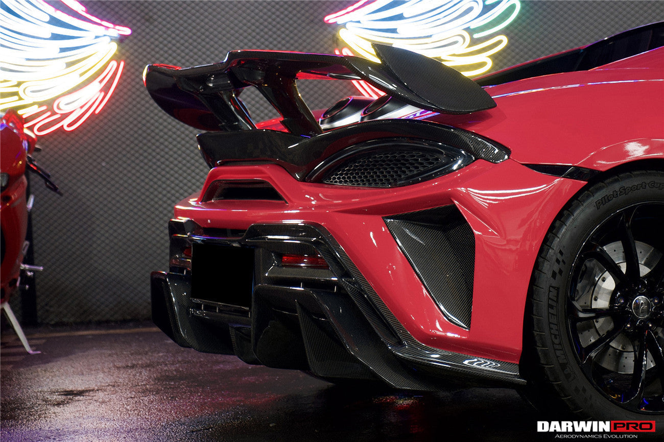 DarwinPRO Darwinpro 2015-2021 McLaren 540c & 570s BKSS Style Rear Bumper and Wing and Engine Trunk and Exhaust