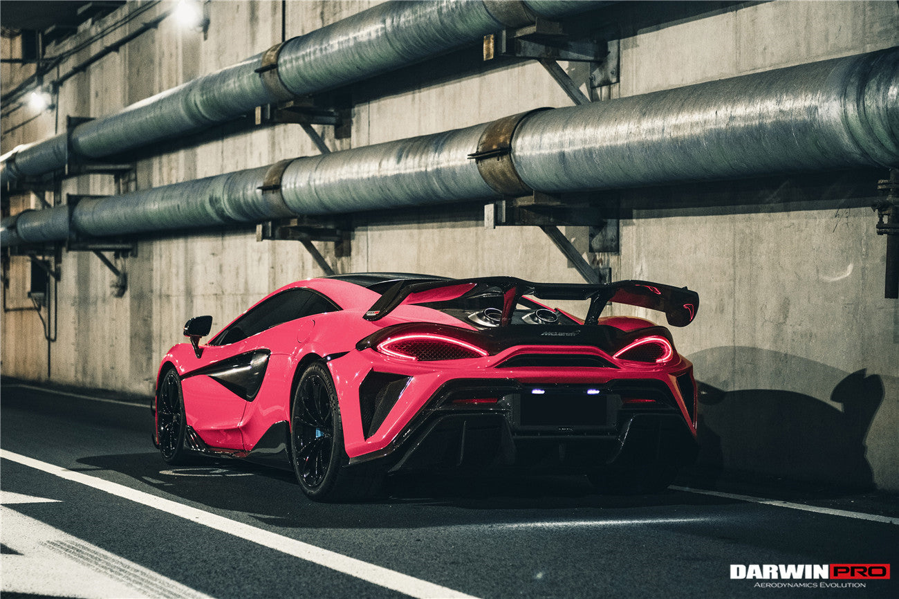DarwinPRO Darwinpro 2015-2021 McLaren 540c & 570s BKSS Style Rear Bumper and Wing and Engine Trunk and Exhaust