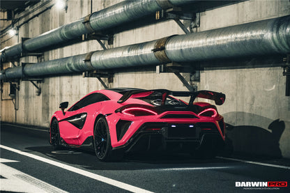 DarwinPRO Darwinpro 2015-2021 McLaren 540c & 570s BKSS Style Rear Bumper and Wing and Engine Trunk and Exhaust