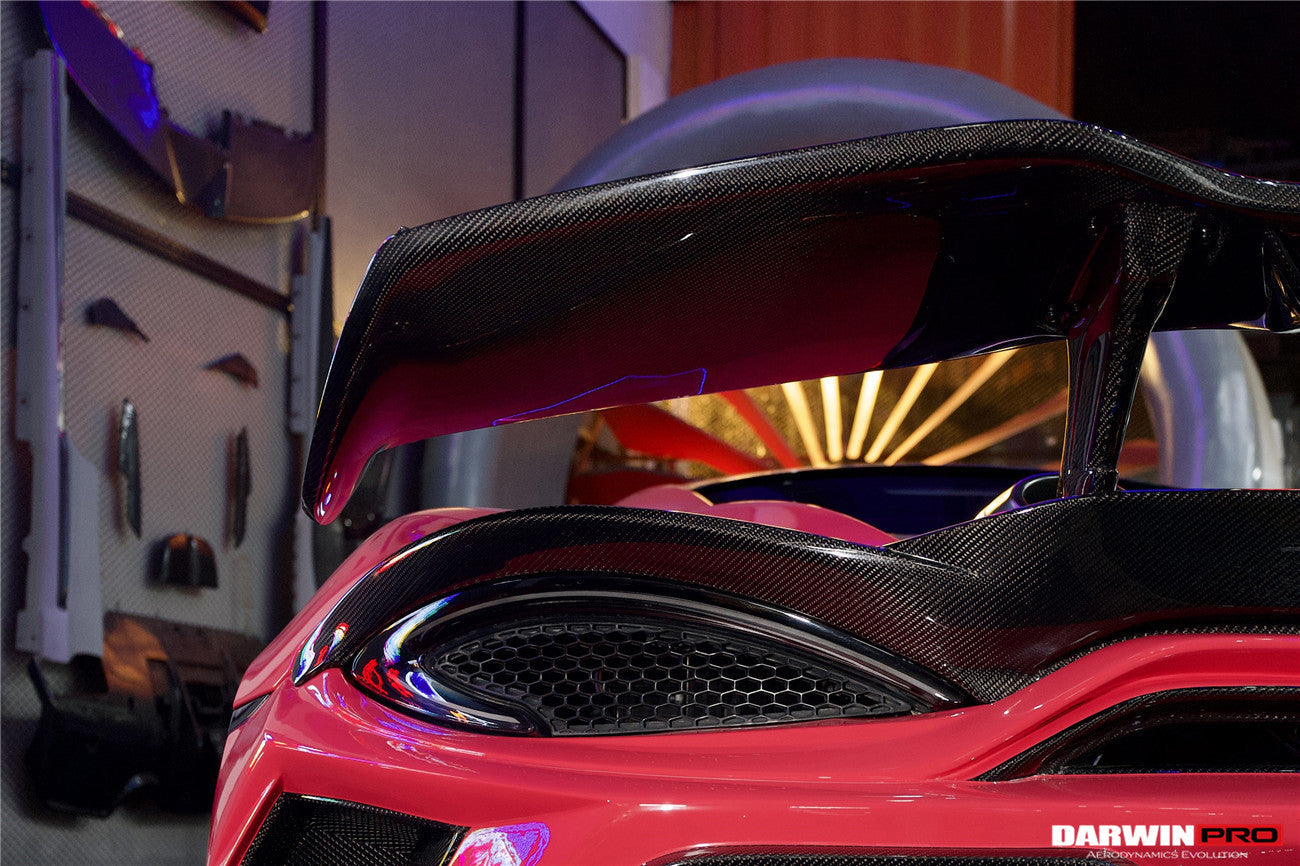 DarwinPRO Darwinpro 2015-2021 McLaren 540c & 570s BKSS Style Rear Bumper and Wing and Engine Trunk and Exhaust