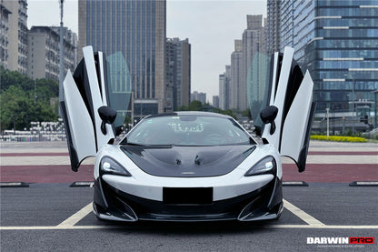 DarwinPRO 2015-2020 McLaren 540C & 570S Convert 600LT Carbon Fiber Front Bumper Lip With Undertray