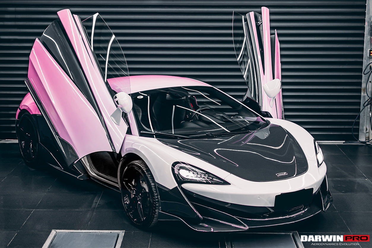 Divisor lateral de parachoques delantero de fibra de carbono DarwinPRO | McLaren 600LT 2018-2021