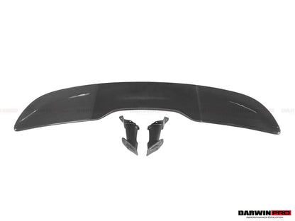 DarwinPRO 2015-2020 McLaren 540C 570S 570GT 600LT-Style Partial Carbon Fiber Rear Bumper with Diffuser  and Trunk Spoiler and Engine Trunk and Exhaust