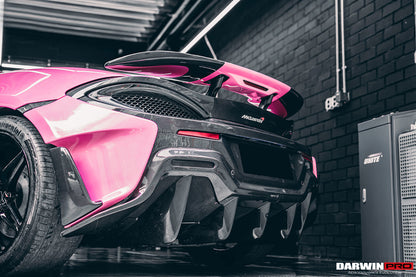 DarwinPRO Carbon Fiber Rear Bumper Side Canards | 2018-2021 McLaren 600lt