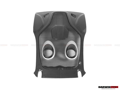 DarwinPRO 2015-2020 McLaren 540C 570S 570GT 600LT-Style Partial Carbon Fiber Rear Bumper with Diffuser  and Trunk Spoiler and Engine Trunk and Exhaust