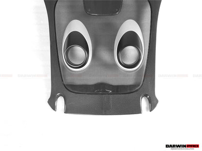 DarwinPRO 2015-2020 McLaren 540C 570S 570GT 600LT-Style Partial Carbon Fiber Rear Bumper with Diffuser  and Trunk Spoiler and Engine Trunk and Exhaust