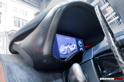 Cubierta de fibra de carbono seca para el panel de instrumentos DarwinPRO | McLaren 540C, 570S, 570GT, 600LT (2015-2021)
