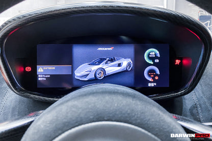 Cubierta de fibra de carbono seca para el panel de instrumentos DarwinPRO | McLaren 540C, 570S, 570GT, 600LT (2015-2021)