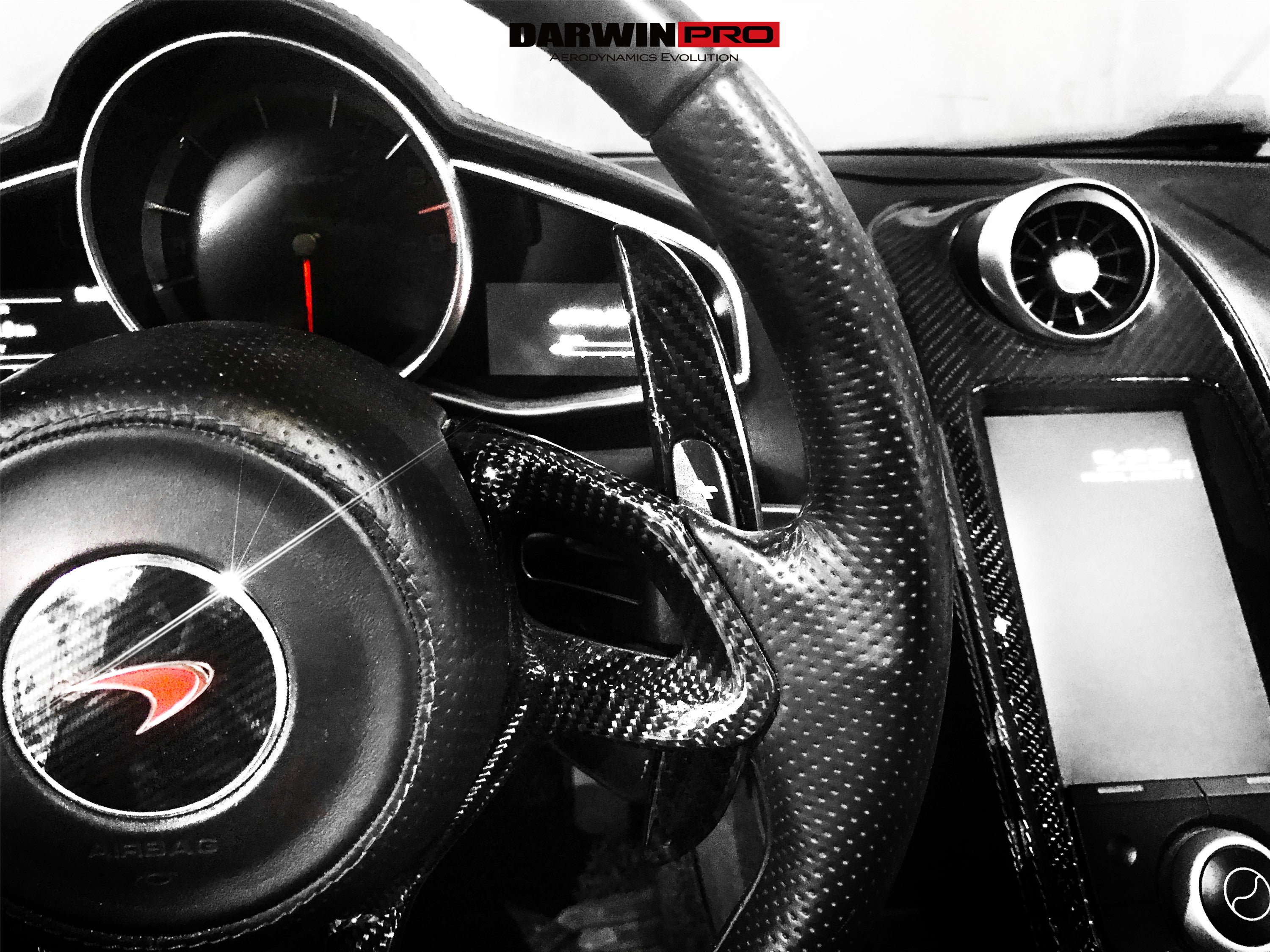 Levas de cambio de fibra de carbono autoclave DarwinPRO 2011-2020 McLaren 540c, 570s, 650s 12C