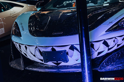Borde de parachoques delantero de fibra de carbono DarwinPRO 2018-2021 McLaren 600lt