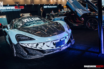 Borde de parachoques delantero de fibra de carbono DarwinPRO 2018-2021 McLaren 600lt
