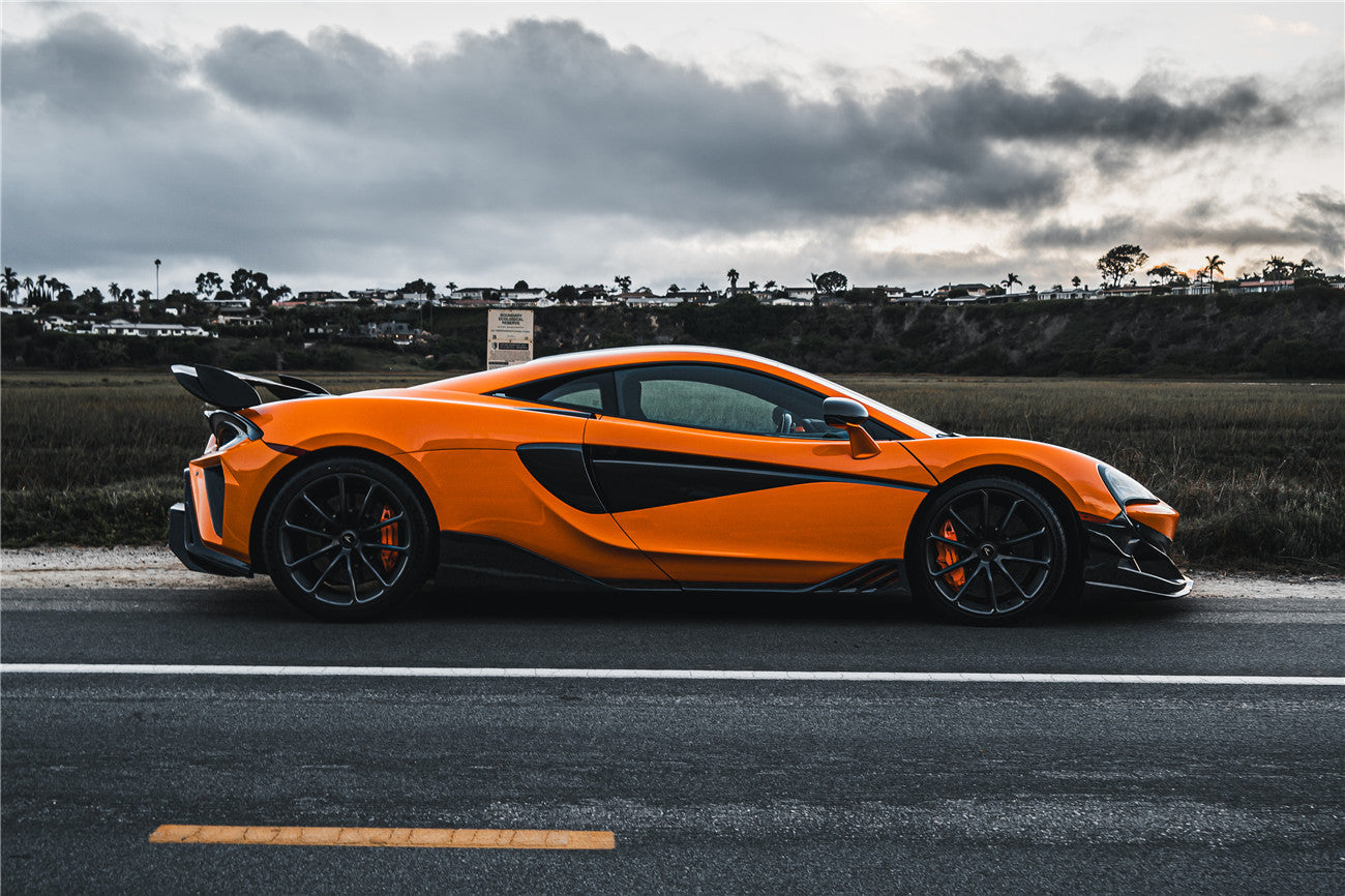 DarwinPRO BKSS Style Carbon Fiber Side Skirts Under Board | 2015-2021 McLaren 600LT, 540C, 570S
