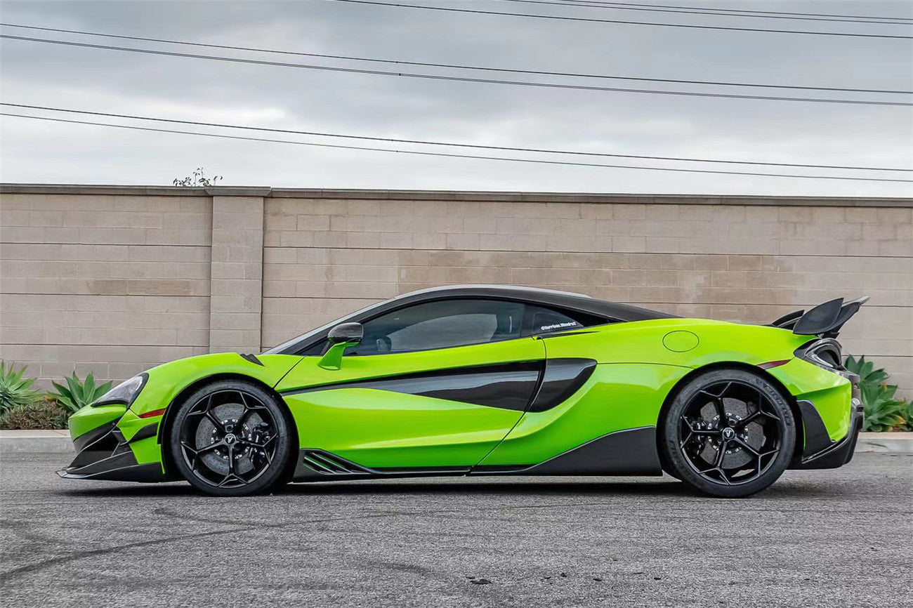 DarwinPRO BKSS Style Carbon Fiber Side Skirts Under Board | 2015-2021 McLaren 600LT, 540C, 570S
