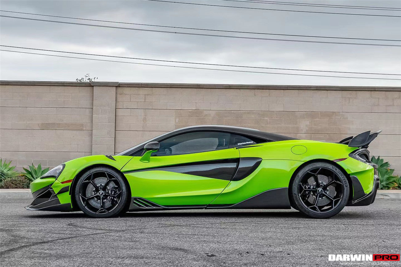 DarwinPRO Carbon Fiber Rear Bumper Side Canards | 2018-2021 McLaren 600lt