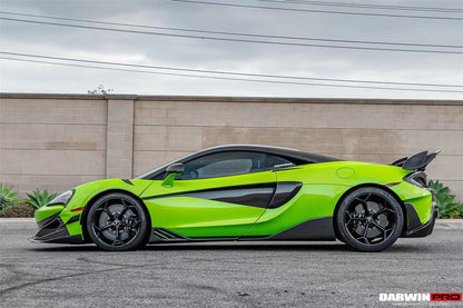 DarwinPRO Carbon Fiber Rear Bumper Side Canards | 2018-2021 McLaren 600lt